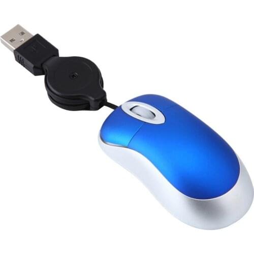 Ergonomic Holding Universal Telescopic 3 Keys 1600DPI Computer Laptop USB Optical Mini Wired Mouse