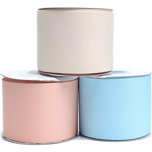 Factory supply 196 Colors 75mm 3 inch solid grosgrain ribbon