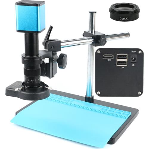 Full HD SONY IMX290 HDMI Autofocus Auto Focus TF Record Video Storage Picture 180X Lens Industrial Video Microscope Camera Set