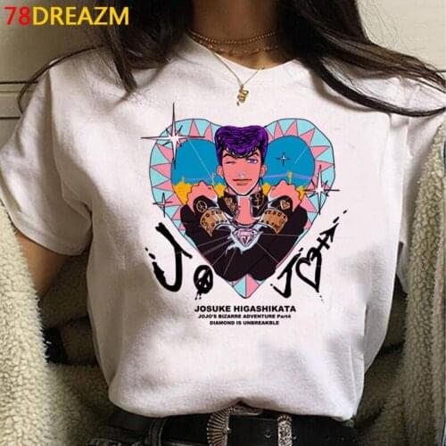 Jojo Bizarre Adventure tshirt men harajuku kawaii kawaii print japanese couple clothes top tees tshirt