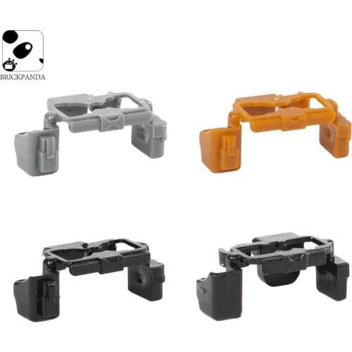 Military Police Minifigs Belt Building Block Toys City DIY Brown Model Soldier Weapon Accessories SWAT Mini Bricks for Children