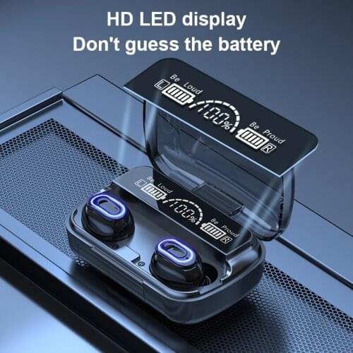 M1 TWS Wireless Earphone Touch Bluetooth 5.1 In The Ear Stereo Music Earplugs Sport Waterproof Headphones 2000mAh Charging Box