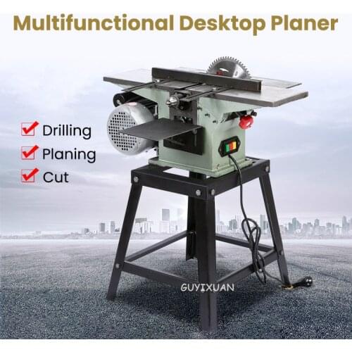 Multifunctional Electric Planer Woodworking Planer Desktop Electric Planer Push Planing Planer Electric Saw Table Saw Planer