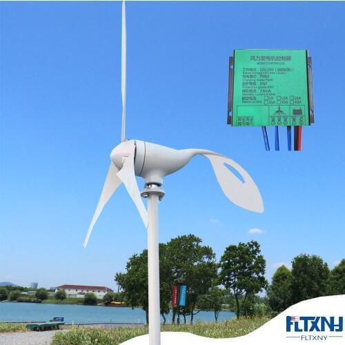 FLTXNY 800W 12V 24V 48V 650mm Blades Length New Developed Horizontal Wind Turbine Generator For Wind Solar Hybrid System