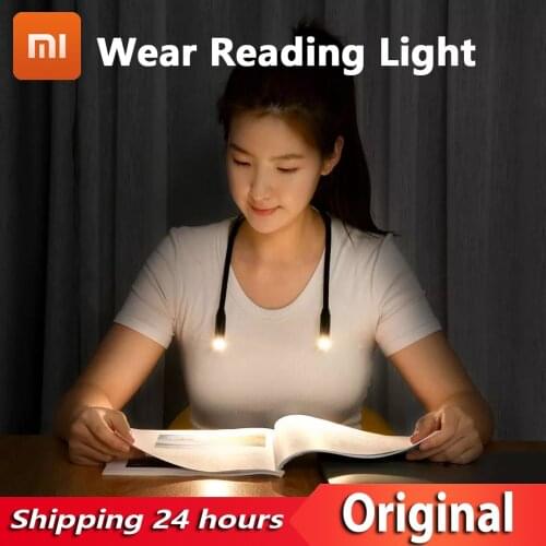Original YOUPIN OPPLE Wear Reading Lamp Portable LED Hangable Variable Shape Silicone USB Chargeable Night Light For Read