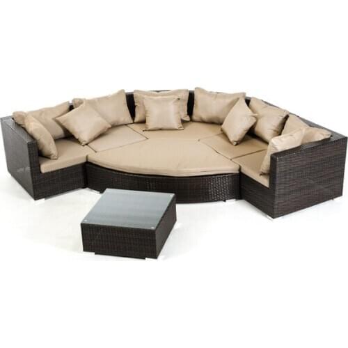 Modern Furniture Living Room Outdoor Wicker Patio Sectional Sofa Set