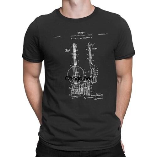 Modern Banjo Patent T Shirt Musician Banjo Shirt Music Shirt Guitarist Country Music Shirt Patent Shirt Banjo Art PT4