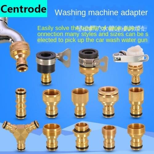 Washing Machine Kitchen Basin Faucet Connector Water Pipe Car Wash Water Hose Transfer Interface Mouth Nipple Accessories