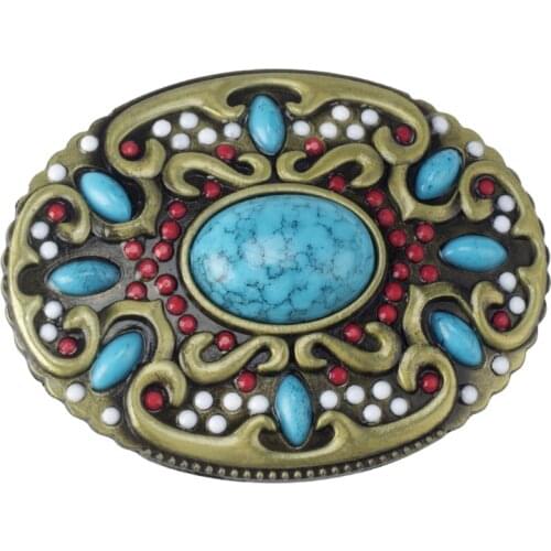 Point drilled belt buckle for ladies with bead head