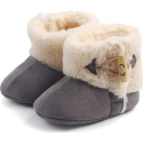 Thick Warm Winter Baby Shoes Waterproof Leather Snow Boots For Boy Girl Newborn Todder First Walkers Infants Shoes Winter Bootie