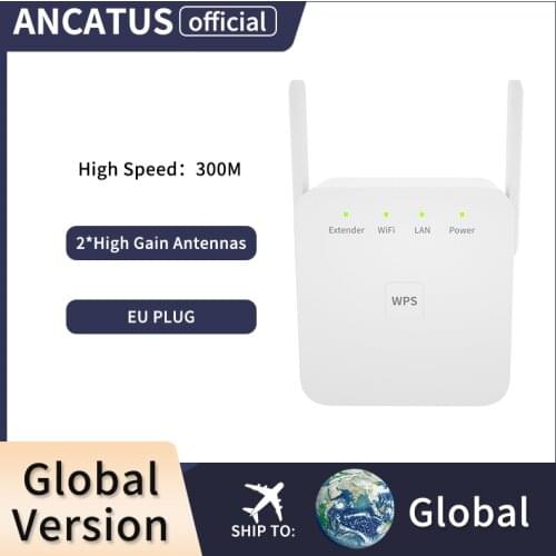 ANCATUS GLWA300W-EU Wifi Booster Wifi Amplifier Wifi Repeater Home Wi Fi Extender 300M Wi-Fi Amplifier Wi-fi Extender Long Range