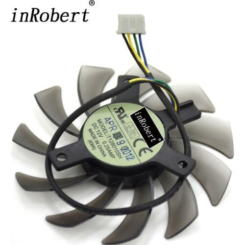 75mm T128010SH 0.25A 4Pin Cooler Fan For ASUS GTX560 HD5870 ASUS HD7870 HD7850 DirectCU II Graphics Card Cooling Fans