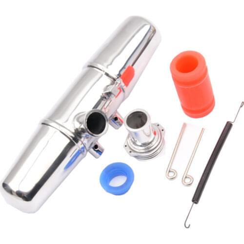 1 Set HSP Aluminium Tuned Exhaust Pipe & Header for 1/8 Scale Models RC Car Nitro gas Engine Motor Parts Remote Control Cars