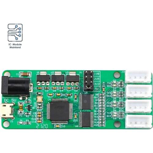 USB to 4-Channel TTL Module FT4232HL 3.3V 2.5V 1.8V UART Serial Port XH2.54 Interface Module 12Mbps Communication