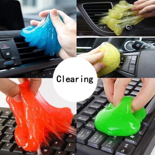 60ml Auto Car Cleaning Pad Glue Powder Cleaner Magic Cleaner Dust Remover Gel Home Computer Keyboard Clean Tool Car Cleaning Gel