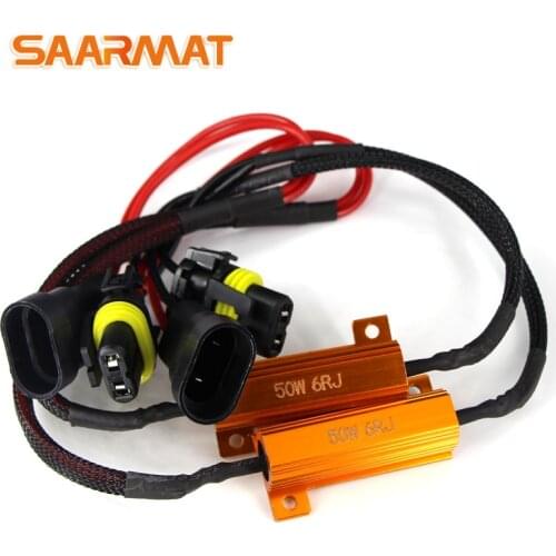 50W H1 H8 H7 H11 H4 HB4 Car Load Resistor Error Canceller LED Decoder Canbus Free Wiring Canceller Decoder Light h4