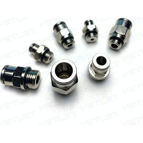 BPC 04/06/08/10/12-G01/G02 Brass BSPP G thread with O ring quick connector straight air fittings G1/8 Thread one touch fittings