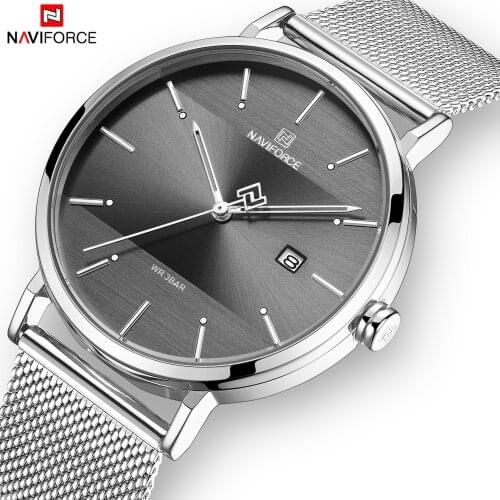 NAVIFORCE Couple Watches for Lovers Quartz Wristwatch Fashion Business Men Watch for Women Watches Steel Coffee Gold Pair Hour