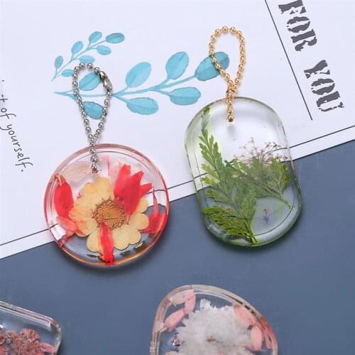 DIY Crystal Pendant Silicone Mold Love Round Keychain Pendant Epoxy Resin Mold Jewelry Making Tools Handmade Crafts Decoration