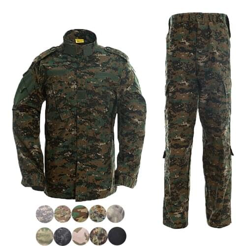 Woodland Digital Camouflage Suit Paintball Clothing Sets Army Military Tactical Uniform Combat Airsoft Uniform Jacket + Pants