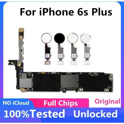 Clean iCloud For iPhone 6S Plus Mainboard 100% Original Unlocked Motherboard With/Without Touch ID Full Chips IOS Full Tested