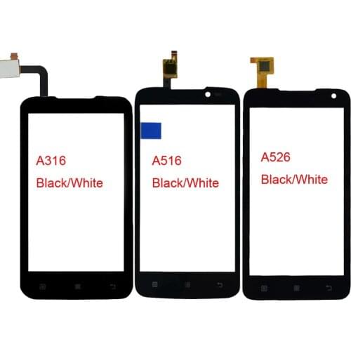 Mobile Phone Touch Screen For Lenovo A316 A316i A516 A526 Touch Front Glass Screen TouchScreen Digitizer Panel Sensor Adhesive