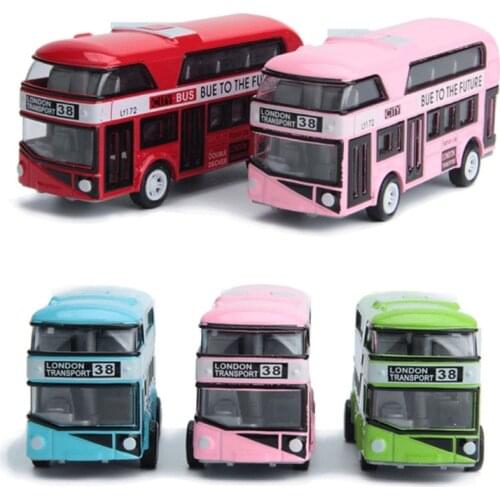 1:43 Car Model Double-decker London Bus Alloy Diecast Vehicle Toys For Kids Boys
