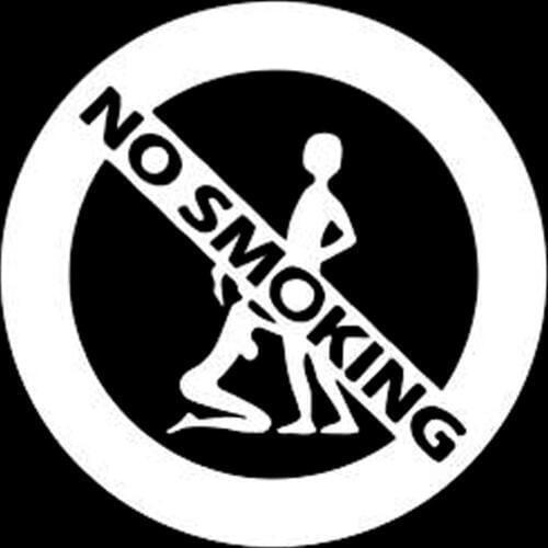 Aliauto Fashion Car Sticker Caution No Smoking Accessories Waterproof Vinyl Decal for JDM VW Polo Lada Granta Nissan,13cm*13cm