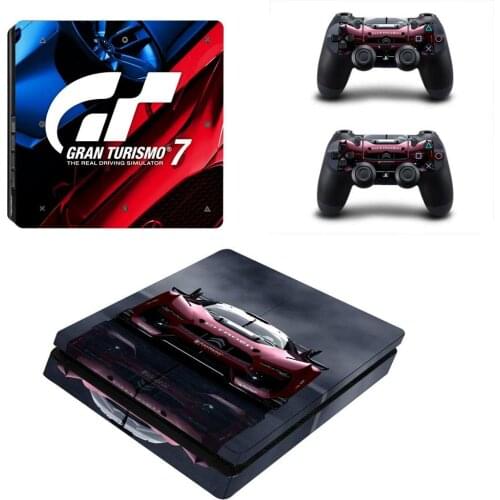 Gran Turismo GT Sport PS4 Slim Stickers Play station 4 Skin Sticker Decal For PlayStation 4 PS4 Slim Console & Controller Skin