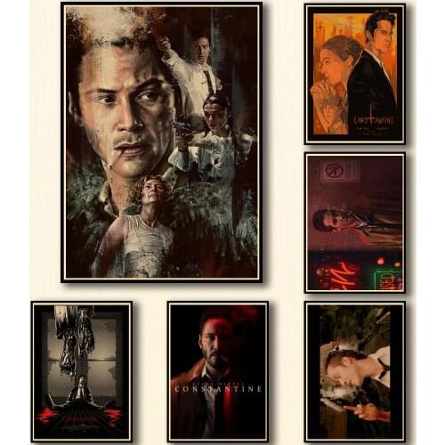 14 Designs Constantine Movie Kraftpaper Poster Artwork Fancy Wall Sticker for Coffee House Bar A3
