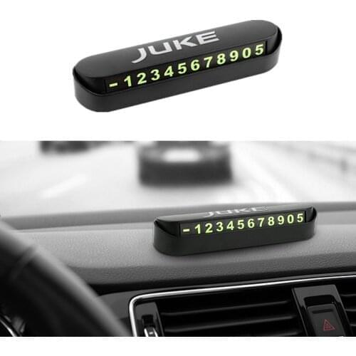 Car Temporary Parking Card Phone Number Card Plate Sticker for Nissan Juke Accessories Car-styling