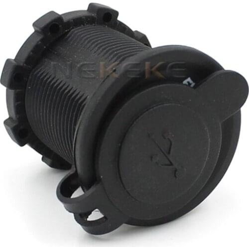 NEKEKE DC 12V 24V outlet 1A 2.1A waterproof car USB charger amount socket for yacht boat