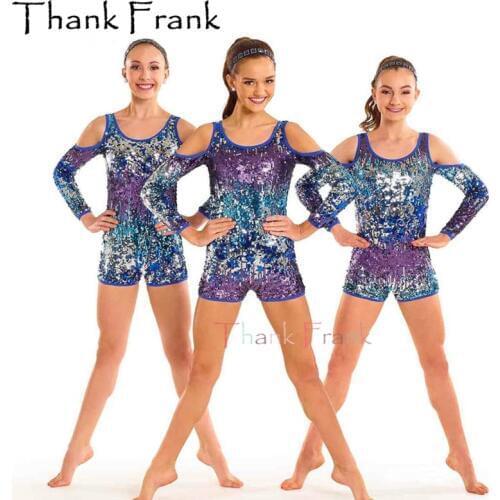 New Sequin Jazz Dance costumes Girls Women Long Sleeve Jazz Modern Dance Clothing Adult Stage Costume Rhinestone Bodysuit C527