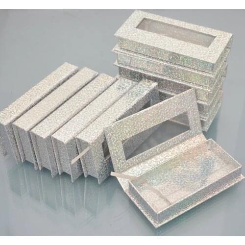 Wholesale False eyelashes package box Makeup eyelash packaging custom logo lashes 3D mink 25mm lashes box case in bulk vendors