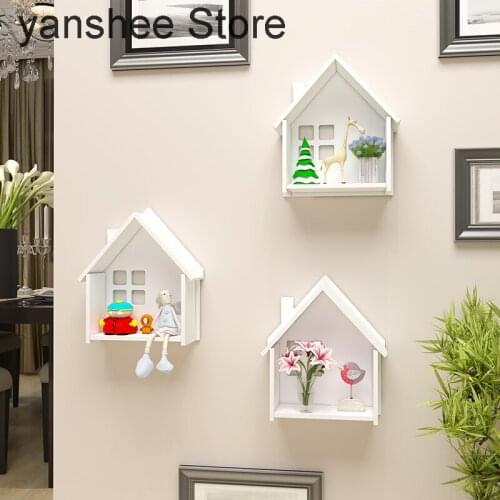 Main imports: living room and bedroom wall decoration storage rack household small clothes hanger partition pendant non