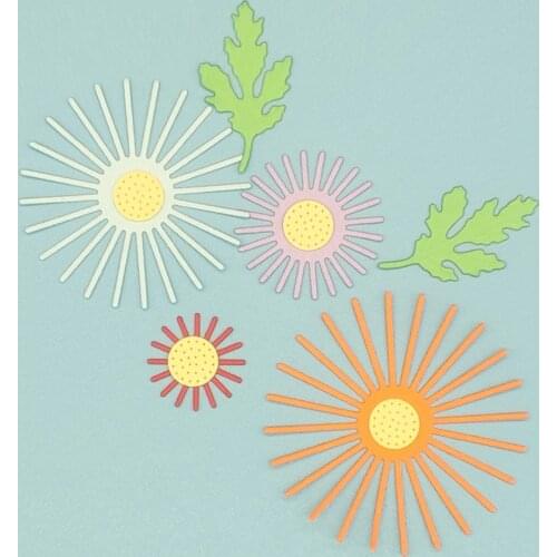 Handicraft metal cutter, cutting walking stick, 7 pieces. New flowers, Xiangyang flower, scrapbook, manual paper-cut mold, blade