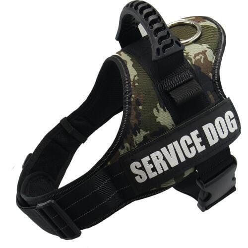 Service Dog Harness, No-Pull IN TRAINING Vest Harness, Reflective Breathable Adjustable Pet Halters for Small Medium Large Dog