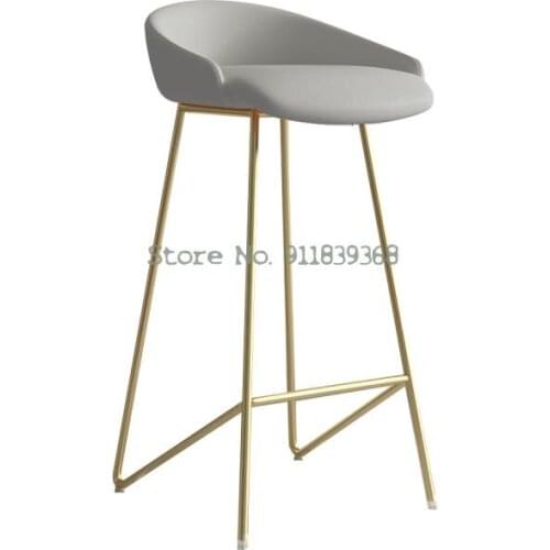 Modern Simple Bar Chair Nordic Home Island Bar Chair Front Desk Tieyi Net Red Style Light Luxury High Stool