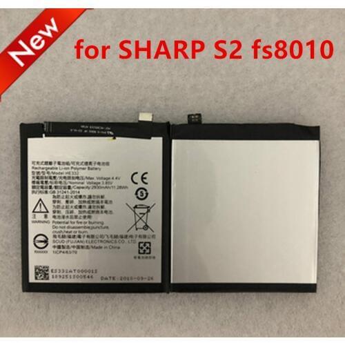High Quality 2930mAh HE332 Battery For SHARP S2 Fs8010 AQUOS s2 Mobile Phone