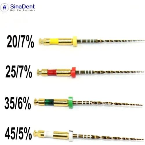 1Pack DENCO Rotary Files Roll Waves Gold Endo Files Endodontic Reciprocation System Dental Instrument NITI Files Heat Activation