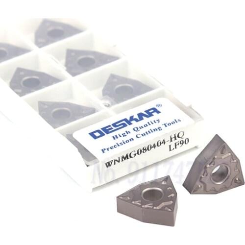 10pcs WNMG080404-HQ LF90 WNMG080408-HQ LF90 Cermet turning blade CNC lathe processing tools High hardness carbide cutting insert