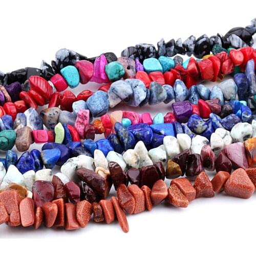 1strand/lot 16 inch Natural Stone Beads Chips Bead 5-8mm Crystal Lrregular Gravel Bead Diy Bracelet Supplies For Jewelry Making