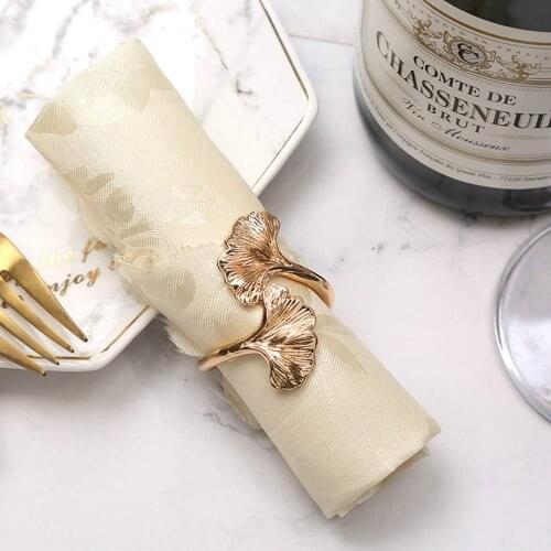 6PCS Originality Metal Napkin Buckle,New Style Golden Napkin Ring,Wedding Event Decoration Crafts Holder Party Supplies