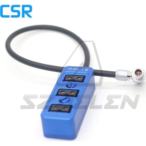ARRI AMIRA/XT camera 12v 2pin power to 3-Port P-Tap Female Hub Adapter Splitter