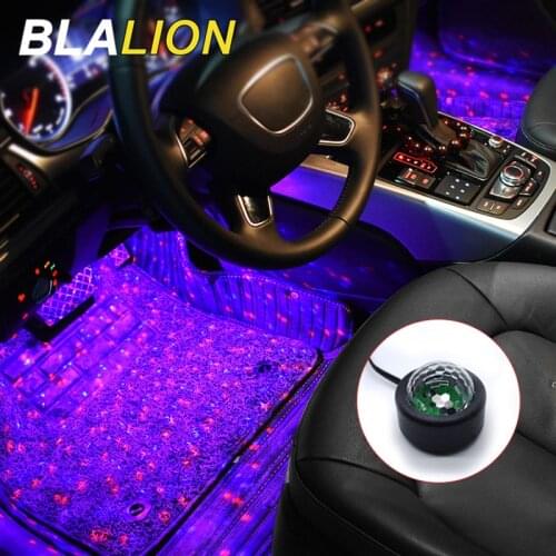 12V Car Atmosphere Light Led Mini Ambient Starry Light Auto RGB Interior Neon Decorative Lamp RGB Color Cycle Flash Star Lights