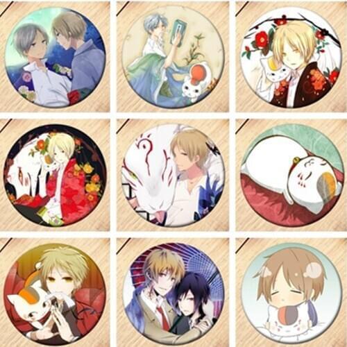 Free Shipping Anime natsume yuujinchou Brooch Pin Cosplay Badge Accessories For Clothes Backpack Decoration gift