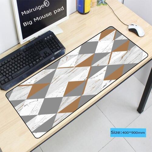 Mairuige Speed Version Large Gaming Mouse Pad Mat For Laptop Computer Desk Pad Keyboard Creative Marble Gray Color 900*400*3mm