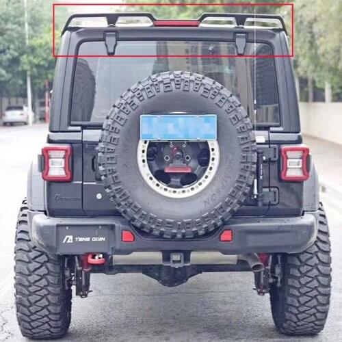 CEYUSOT For Roof Spoiler Fittings NEW OLD Jeep Wrangler Rubicon 4Door ABS Material Car Window Rear Lip WING Tail FIN Refit 2007