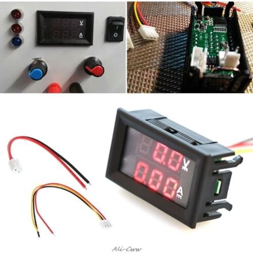 DC 0-100V 10A Dual LED Digital Voltmeter Ammeter Voltage AMP Power Car Monitor