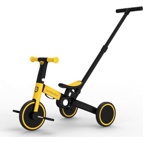 Uonibaby 4 into 1 Baby Stroller Pedal Tricycle Two Wheel Balance Bike Trolley